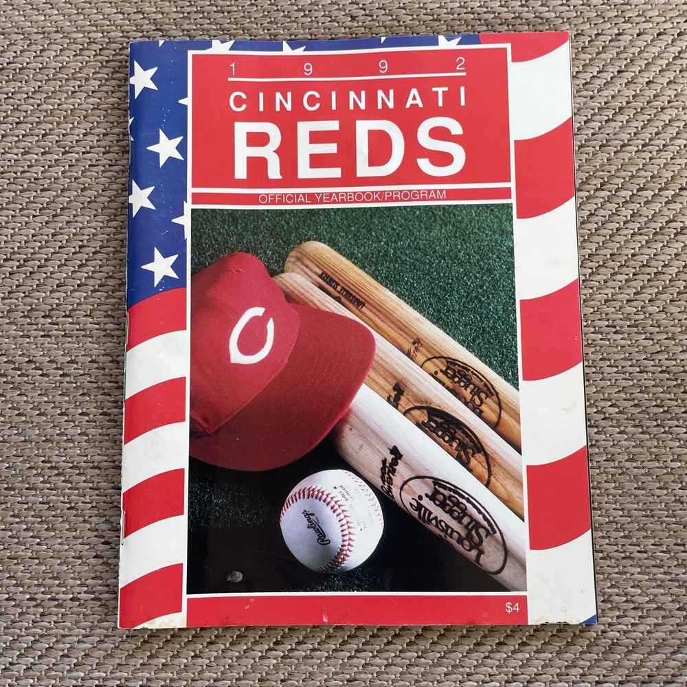 Cincinnati Reds Rare 1992 Yearbook Program - MLB Vintage